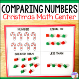 Christmas Comparing Numbers Mats & Worksheets - Greater Th