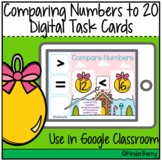 Christmas Comparing Numbers 0-20 Digital Task Cards Google