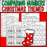 Christmas Comparing Numbers Worksheets: Greater than, Less