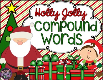 Preview of Christmas Compound Words (Interactive Notebook Page & Literacy Centers)