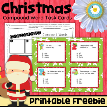 Preview of Christmas Compound Words