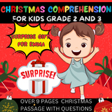 Christmas Comprehension Passage for Grade 2 3 - WORKSHEET