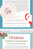Christmas Comprehension Worksheets (2) - pdf download printables
