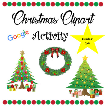 Christmas Computer Activities Christmas Clipart Activity Grades 1 4
