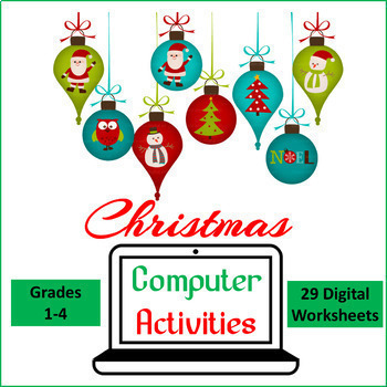 Preview of Christmas Computer Activities for Google Drive