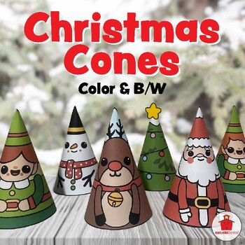 Preview of Christmas Cones Craft  ||  Manualidad de Navidad "Conos Navideños"