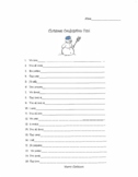 Christmas Conjugation Fun! Beginning Verb Conjugation Worksheet