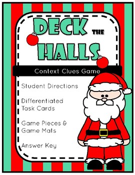 Preview of Christmas Context Clues Game