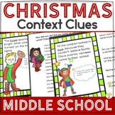 Christmas Context Clues Middle School