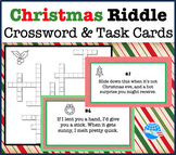 Christmas Conundrums: A Holiday Riddle Crossword & Task Card Set