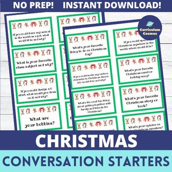 Christmas Conversation Starters for Teachers, Staff, and Students