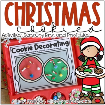 Preview of Christmas Cookie Activities, Printables, & Sensory Bins - Toddler & Preschool
