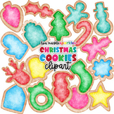 Christmas Cookie Clipart Watercolor Gingerbread Santa Baki