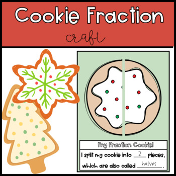 Preview of Christmas Cookie Fraction Craft 