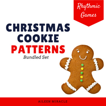 Preview of Christmas Cookie Rhythm Patterns {Bundled Set}