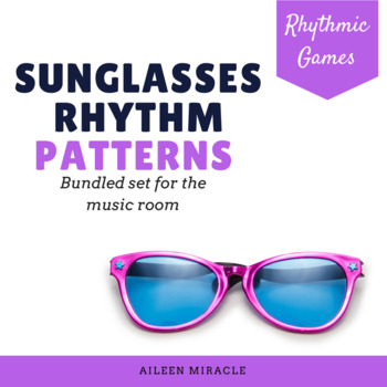 Preview of End of Year and Back to School Rhythm Reading Patterns {Sunglasses Bundle}