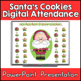 Christmas Cookies Editable Digital Attendance PowerPoint P
