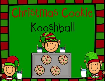 Preview of Christmas Cookies and Milk Kooshball Game for SMARTboard