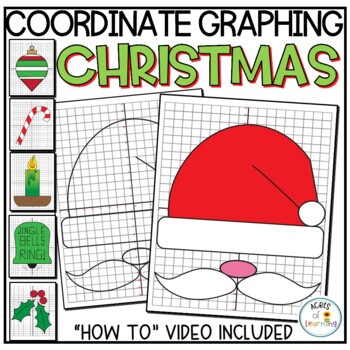 Preview of Christmas Coordinate Graphing | Mystery Pictures | Holiday Math Activity