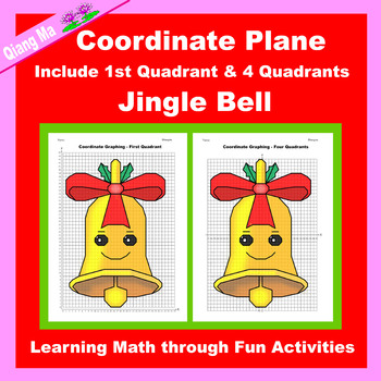 Preview of Christmas Coordinate Plane Graphing Picture: Jingle Bell