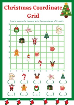 Preview of Christmas Coordinate Grid