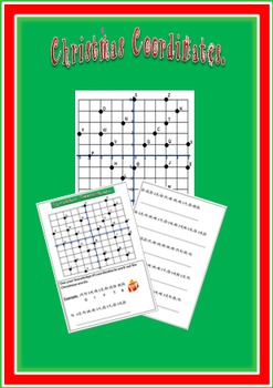 Preview of Christmas Coordinates Worksheet - Four Quadrants