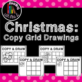 Christmas Copy Grid Drawings