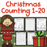 Christmas Count and Color Numbers 1-20