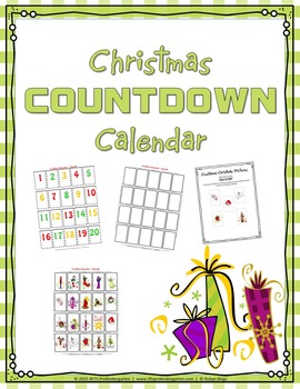 Christmas Countdown 20 Day Calendar (INTERACTIVE FUN) | TPT