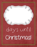 Christmas Countdown Freebie {by Tanya Rae Designs}