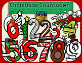 Christmas Countdown Holiday Number Clip Art by Kid-E-Clips