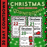 Christmas Countdown Posters 30 Days of Christmas Display F