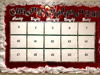 Preview of Christmas Countdown Puzzle Advent Calendar