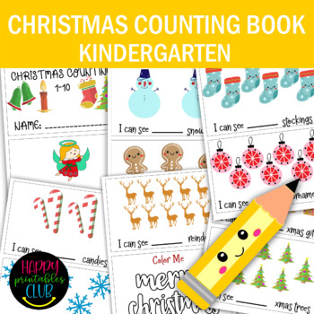 Christmas Counting 1-10 Activity Book for Pre-K/ Kindergarten | TPT