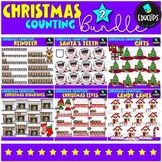 Christmas Counting 2 Clip Art Bundle {Educlips Clipart}