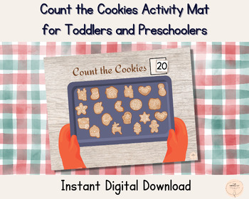 Preview of Christmas Counting Activity for Toddlers & Preschool Children, Counting to 20