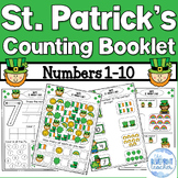 St. Patrick's Day Counting Booklet | Counting to 10 St. Pa