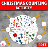 Christmas Counting Clip Activity Free