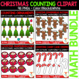 Christmas Counting Math ClipArt BUNDLE for Personal and Co