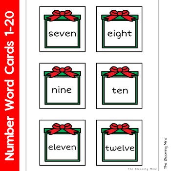 Christmas Counting Mats by The Blooming Mind | Teachers Pay Teachers