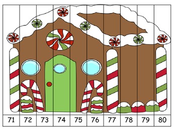 Christmas Counting Number Skills Cut & Paste Puzzles by The Teaching Zoo