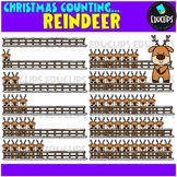 Christmas Counting - Reindeer Clip Art Set {Educlips Clipart}