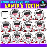 Christmas Counting - Santa's Teeth Clip Art Set {Educlips 