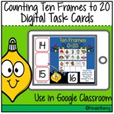 Christmas Counting Ten Frames 0-20 Digital Task Cards Interactive