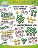 Christmas Counting and Ten Frames Math Clipart {Zip-A-Dee-