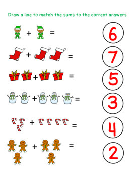 Christmas Counting and adding worksheets with word search by Diverse Tutors