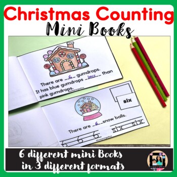 Preview of Christmas Counting to 10 Adapted Book | Christmas Math Emergent Reader Activity