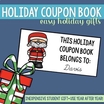 Preview of Holiday Coupon Book | Student Gift for Christmas & Winter Break | Homework Pass