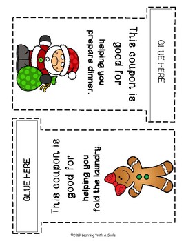 Christmas Coupon Book with 22 Coupons to Choose From by Learning With A ...