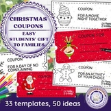 Christmas Coupons Gift from Student to Family | 33 Templat